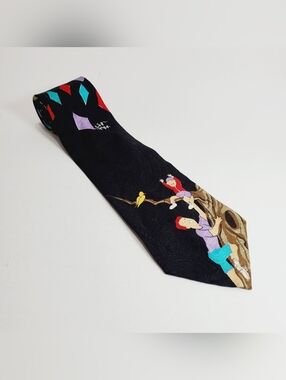 TeeHee Father & Son Kite Theme Men's Silk Neck Tie 56x3.75"